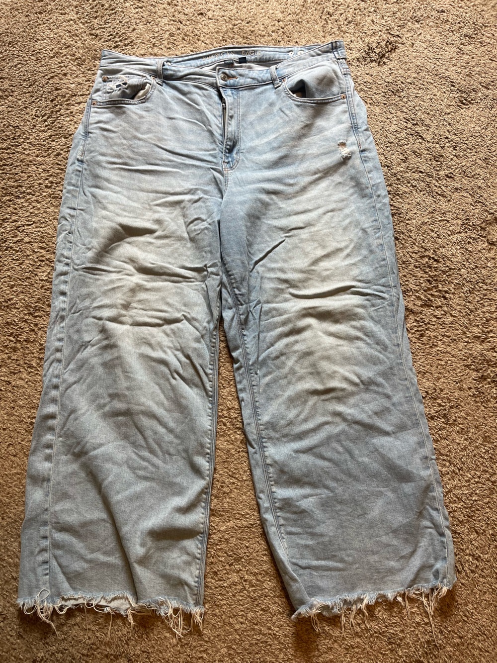 American Eagle Outfitters Men's Light Wash Relaxed Jeans
